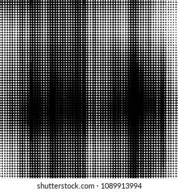 Spotted black and white grunge vector line background. Abstract halftone illustration background. Grunge grid polka dot background pattern
