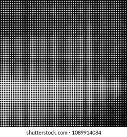 Spotted black and white grunge vector line background. Abstract halftone illustration background. Grunge grid polka dot background pattern
