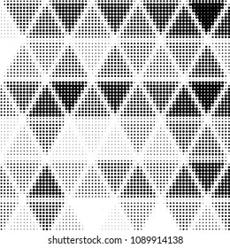 Spotted black and white grunge vector line background. Abstract halftone illustration background. Grunge grid polka dot background pattern
