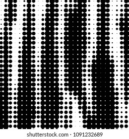 Spotted black and white grunge vector line background. Abstract halftone illustration background. Grunge grid polka dot background pattern
