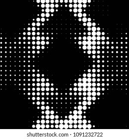 Spotted black and white grunge vector line background. Abstract halftone illustration background. Grunge grid polka dot background pattern
