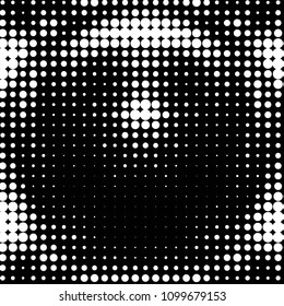 Spotted black and white grunge vector line background. Abstract halftone illustration background. Grunge grid polka dot background pattern
