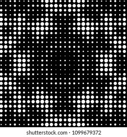 Spotted black and white grunge vector line background. Abstract halftone illustration background. Grunge grid polka dot background pattern
