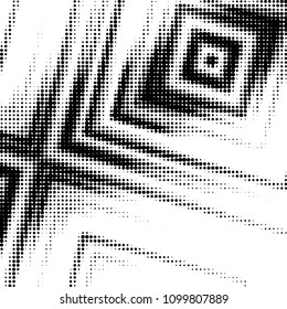 Spotted black and white grunge vector line background. Abstract halftone illustration background. Grunge grid polka dot background pattern
