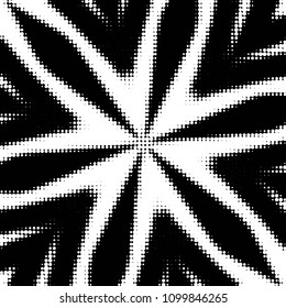 Spotted black and white grunge vector line background. Abstract halftone illustration background. Grunge grid polka dot background pattern
