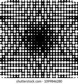 Spotted black and white grunge vector line background. Abstract halftone illustration background. Grunge grid polka dot background pattern
