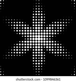 Spotted black and white grunge vector line background. Abstract halftone illustration background. Grunge grid polka dot background pattern
