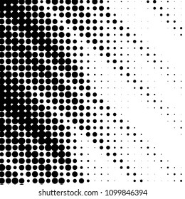 Spotted black and white grunge vector line background. Abstract halftone illustration background. Grunge grid polka dot background pattern
