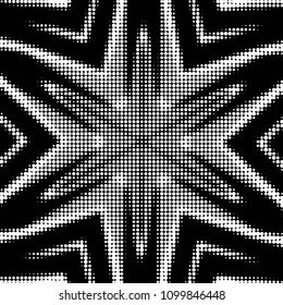 Spotted black and white grunge vector line background. Abstract halftone illustration background. Grunge grid polka dot background pattern
