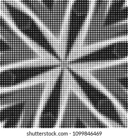 Spotted black and white grunge vector line background. Abstract halftone illustration background. Grunge grid polka dot background pattern
