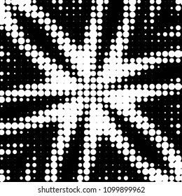 Spotted black and white grunge vector line background. Abstract halftone illustration background. Grunge grid polka dot background pattern
