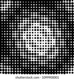 Spotted black and white grunge vector line background. Abstract halftone illustration background. Grunge grid polka dot background pattern
