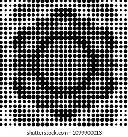 Spotted black and white grunge vector line background. Abstract halftone illustration background. Grunge grid polka dot background pattern
