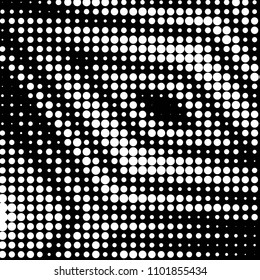 Spotted black and white grunge vector line background. Abstract halftone illustration background. Grunge grid polka dot background pattern
