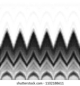 Spotted black and white grunge vector line background. Abstract halftone illustration background. Grunge grid polka dot background pattern
