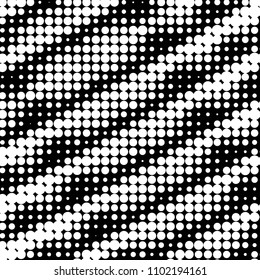 Spotted black and white grunge vector line background. Abstract halftone illustration background. Grunge grid polka dot background pattern
