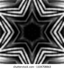 Spotted black and white grunge vector line background. Abstract halftone illustration background. Grunge grid polka dot background pattern
