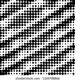 Spotted black and white grunge vector line background. Abstract halftone illustration background. Grunge grid polka dot background pattern
