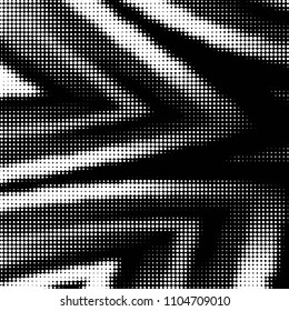 Spotted black and white grunge vector line background. Abstract halftone illustration background. Grunge grid polka dot background pattern
