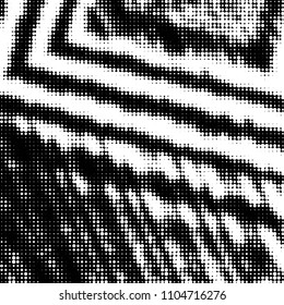 Spotted black and white grunge vector line background. Abstract halftone illustration background. Grunge grid polka dot background pattern
