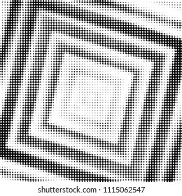Spotted black and white grunge vector line background. Abstract halftone illustration background. Grunge grid polka dot background pattern
