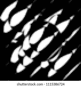 Spotted black and white grunge vector line background. Abstract halftone illustration background. Grunge grid polka dot background pattern
