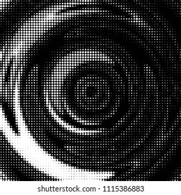 Spotted black and white grunge vector line background. Abstract halftone illustration background. Grunge grid polka dot background pattern

