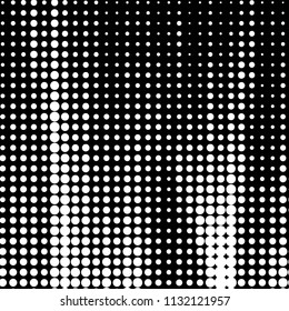 Spotted black and white grunge vector line background. Abstract halftone illustration background. Grunge grid polka dot background pattern
