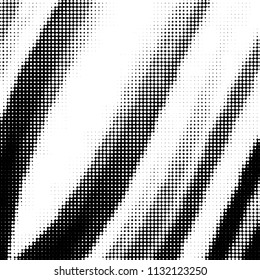 Spotted black and white grunge vector line background. Abstract halftone illustration background. Grunge grid polka dot background pattern

