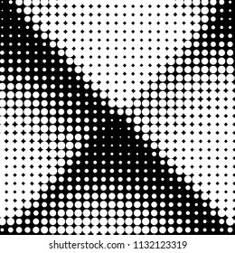 Spotted black and white grunge vector line background. Abstract halftone illustration background. Grunge grid polka dot background pattern
