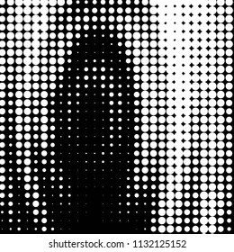 Spotted black and white grunge vector line background. Abstract halftone illustration background. Grunge grid polka dot background pattern
