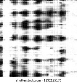 Spotted black and white grunge vector line background. Abstract halftone illustration background. Grunge grid polka dot background pattern
