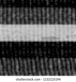 Spotted black and white grunge vector line background. Abstract halftone illustration background. Grunge grid polka dot background pattern
