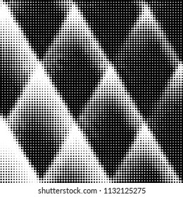 Spotted black and white grunge vector line background. Abstract halftone illustration background. Grunge grid polka dot background pattern
