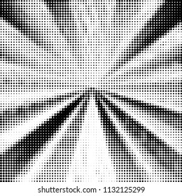 Spotted black and white grunge vector line background. Abstract halftone illustration background. Grunge grid polka dot background pattern
