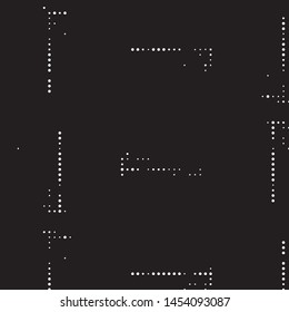 Spotted black and white grunge vector line background. Abstract halftone illustration background. Grunge grid polka dot background pattern
