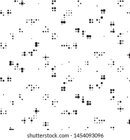 Spotted black and white grunge vector line background. Abstract halftone illustration background. Grunge grid polka dot background pattern