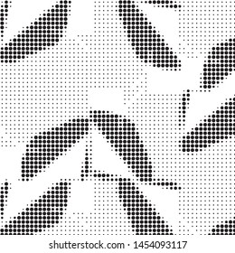 Spotted black and white grunge vector line background. Abstract halftone illustration background. Grunge grid polka dot background pattern