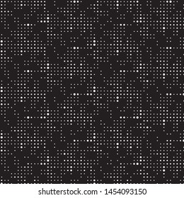 Spotted black and white grunge vector line background. Abstract halftone illustration background. Grunge grid polka dot background pattern