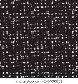 Spotted black and white grunge vector line background. Abstract halftone illustration background. Grunge grid polka dot background pattern