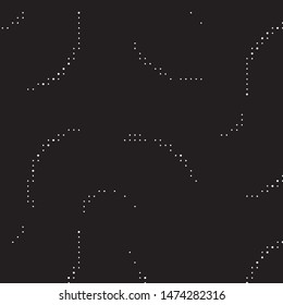 Spotted black and white grunge vector line background. Abstract halftone illustration background. Grunge grid polka dot background pattern
