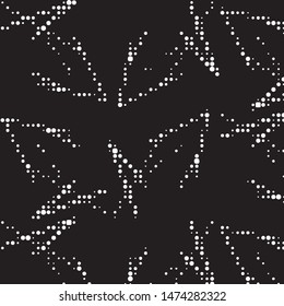 Spotted black and white grunge vector line background. Abstract halftone illustration background. Grunge grid polka dot background pattern