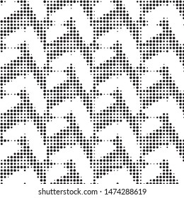 Spotted black and white grunge vector line background. Abstract halftone illustration background. Grunge grid polka dot background pattern
