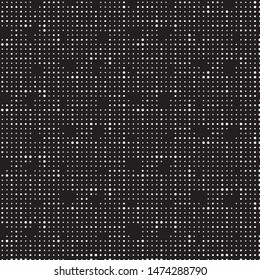 Spotted black and white grunge vector line background. Abstract halftone illustration background. Grunge grid polka dot background pattern