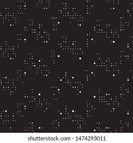 Spotted black and white grunge vector line background. Abstract halftone illustration background. Grunge grid polka dot background pattern