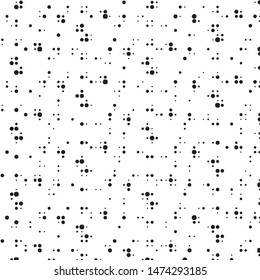 Spotted black and white grunge vector line background. Abstract halftone illustration background. Grunge grid polka dot background pattern