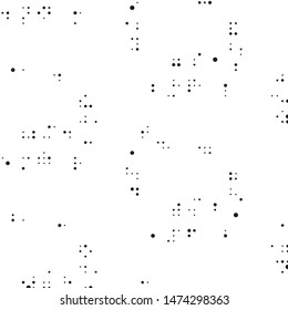 Spotted black and white grunge vector line background. Abstract halftone illustration background. Grunge grid polka dot background pattern