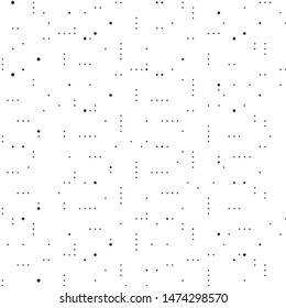 Spotted black and white grunge vector line background. Abstract halftone illustration background. Grunge grid polka dot background pattern