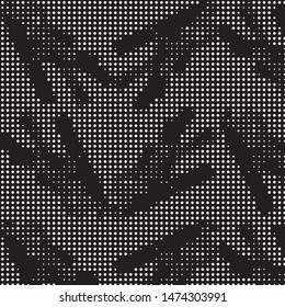 Spotted black and white grunge vector line background. Abstract halftone illustration background. Grunge grid polka dot background pattern