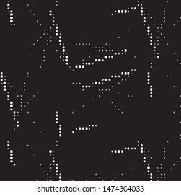 Spotted black and white grunge vector line background. Abstract halftone illustration background. Grunge grid polka dot background pattern